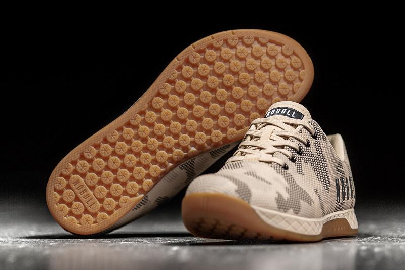 Brown Nobull Sand Camo Women's Trainers | CA H1880A